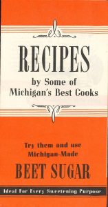 Cover of book of recipes about beet sugar 