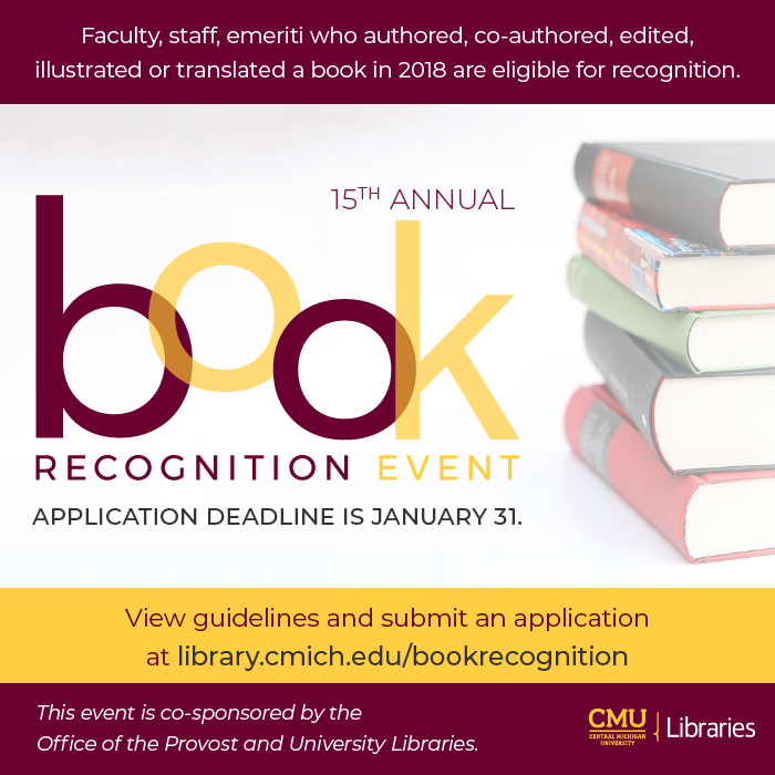 Book Recognition Event - Call for Submissions 2019